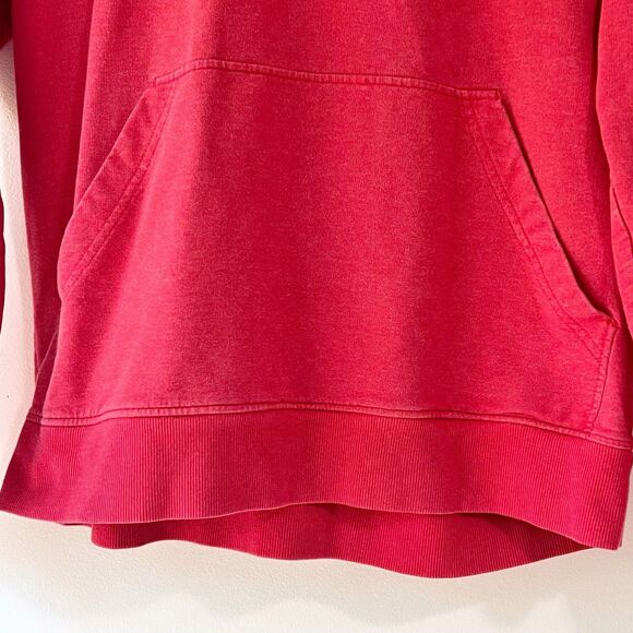 Patagonia Men’s M Uprisal Graphic Pullover Hoodie Sweatshirt Red Organic Cotton - Picture 11 of 16